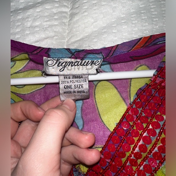 Swimsuit cover-up / one size fits all/ very flowey on size s-m - Picture 4 of 4